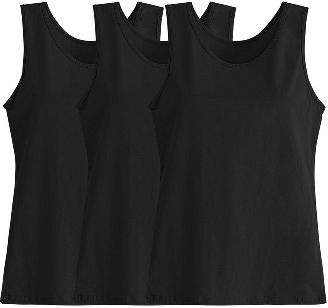 순면 여성런닝 3매세트 이너나시 여자메리야스 레이어드