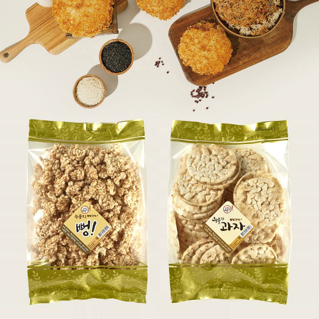 [황금이삭]웰빙스낵 누룽지과자 3봉 쌀99% 추억의 누룽지간식 누룽지뻥, 3개, 150g