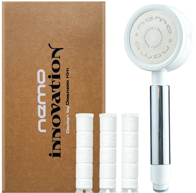 니모샤워기 NEMO 이노베이션 필터샤워기 본품 1p + 바디필터 3p, 화이트, 1세트
