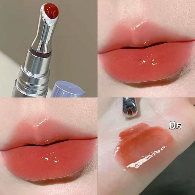 1+1촉촉한 물광 워터 립틴트 립글로스 4종, 1개, 5g, 04라즈베리아이스+06석류빙수x1세트