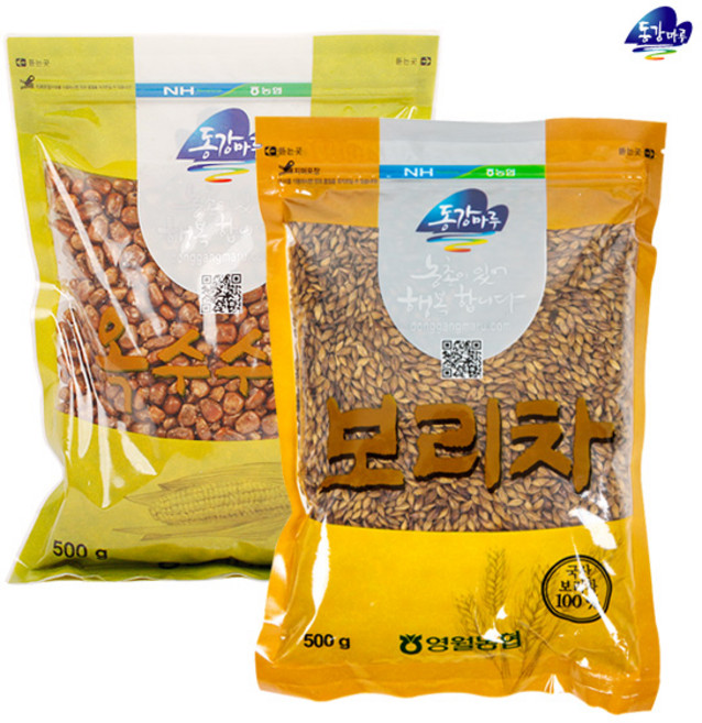 [영월농협 직송] 동강마루 옥수수차 500g+보리차500g/각1봉, 상세 설명 참조, 1개입, 1개