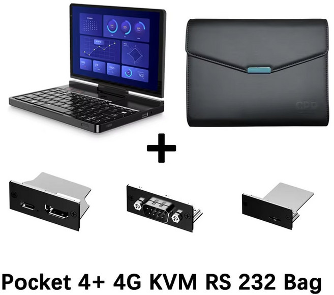 새로운 2025 버전 재고 있음! 비즈니스용 기존 GPD Pocket 4 8.8인치 AMD AI 9 HX 370 64GB RAM 2TB NVMe, 4G KVM RS 232 Bag, 8840U 16GB 1TB, 1개