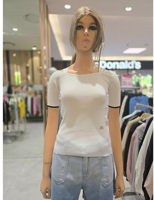 [백화점 정품] 에고이스트 여성니트 오픈숄더 스트랩 골리니트탑 ER2OKH-55