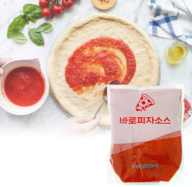바로푸드 피자소스 3kg 스파게티 파스타 피자 업소용, 1개