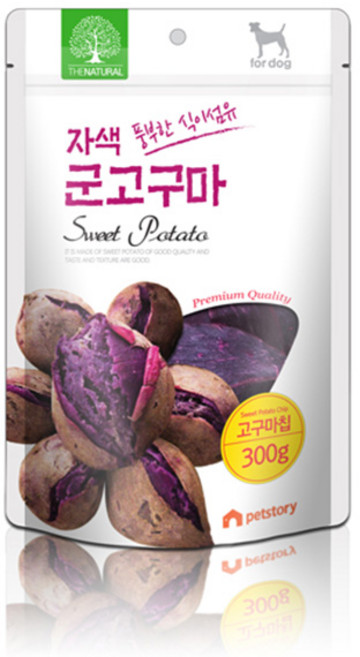 더내추럴 자색 군고구마칩 300g, 상세 설명 참조, 1개