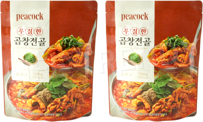 피코크 푸짐한 곱창전골, 2개, 700g