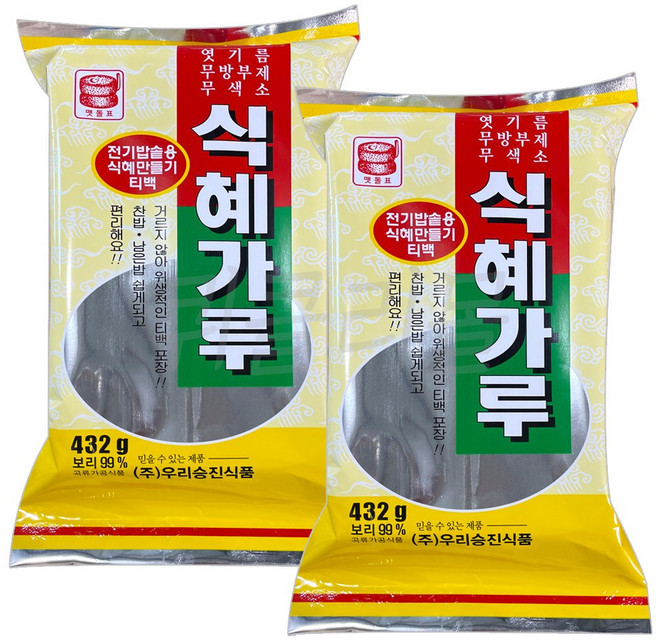 우리승진식품 식혜가루, 432g, 2개