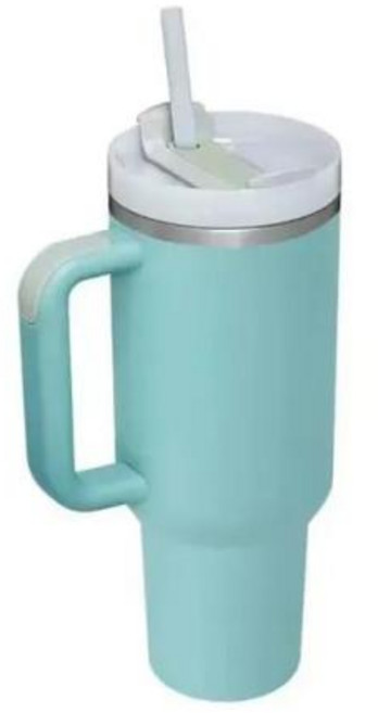 보냉병 손잡이 뚜껑이 있는 맞춤형 빨대 40 oz 스테인리스 스틸 진공 보온병 여행용 자동차, 1개, 9) 1200MI  F