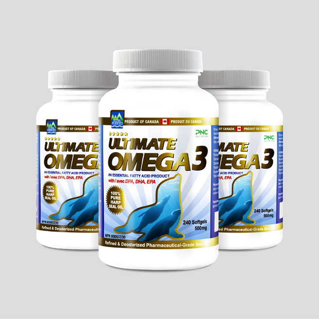 3병세트 PNC 얼티메이트 하프실 오메가3 500mg 240캡슐, 240정