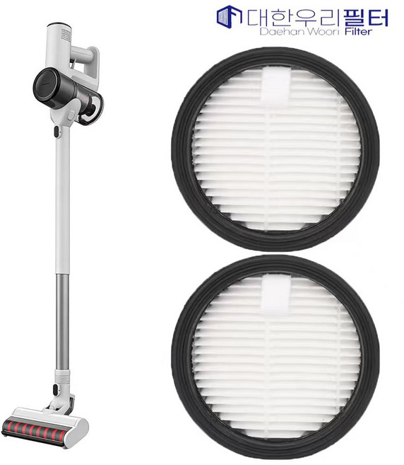 대한우리필터 무선청소기 V25000 헤파필터 호환 VE35 V31000 V38, 2개, 수량