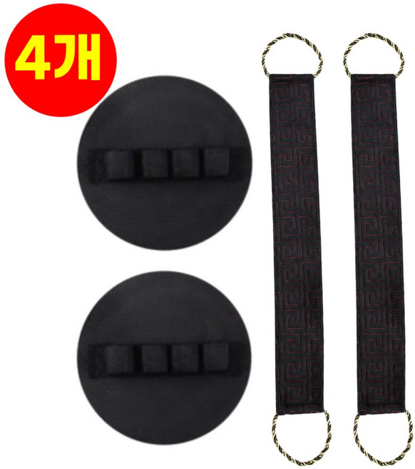 호아인터 때타올 요술 때밀이 때수건 등때타올 2+2, 1개, 4개입, 블랙