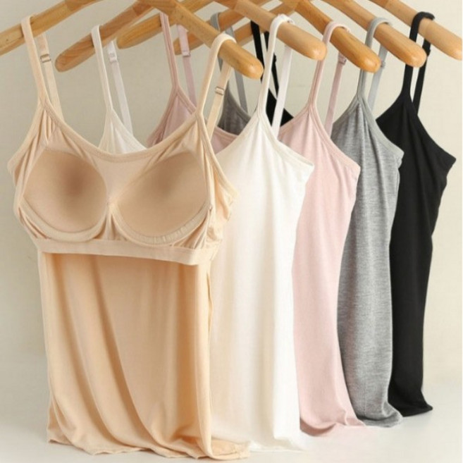 캡내장 이너캡나시 여성 슬림핏 레이어드용 기본 나시