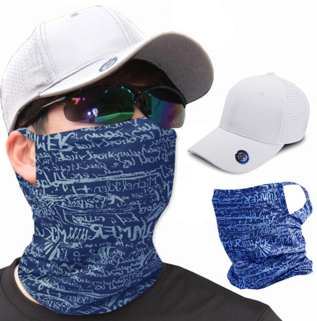 스타리프 [P2X 2종세트] 메쉬캡모자 +쿨멀티스카프, PA101X 캡모자 (화이트) + P2X 쿨멀티스카프 (블루), 1개