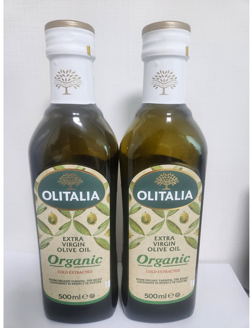 올리타리아 유기농 엑스트라버진 올리브유, 500ml, 2개