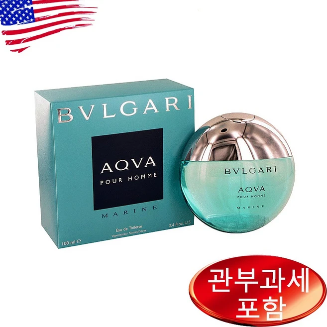 아쿠아 마린 오드뚜왈렛 100ml 남성, 1개 - 쿠팡