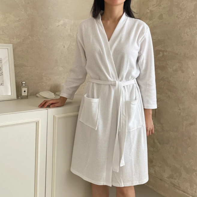 에브리스텝 면 샤워가운 남녀공용