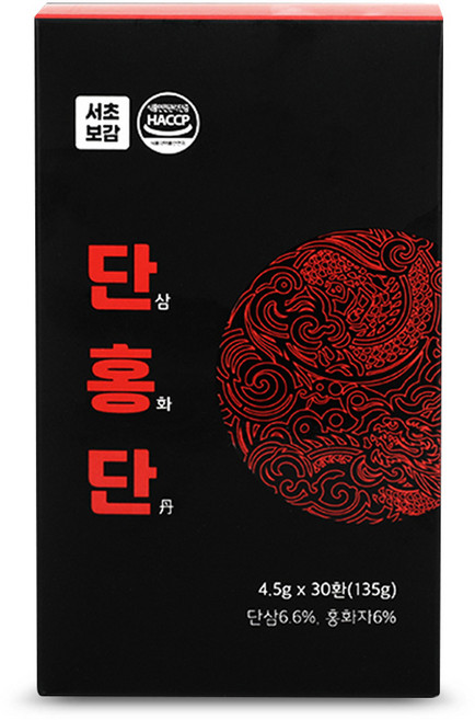 서초보감 단홍단 단삼홍화단 단삼 홍화 지황 참당귀 산사 하수오 옥죽, 30개, 4.5g