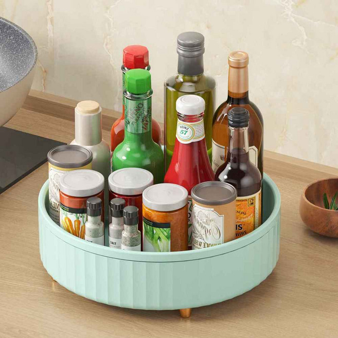 거와스 빅사이즈 양념통 정리 다용도 회전 트레이, 민트