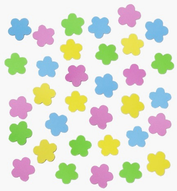 꾸미기놀이 EVA스티커 꽃 1봉 약60개입