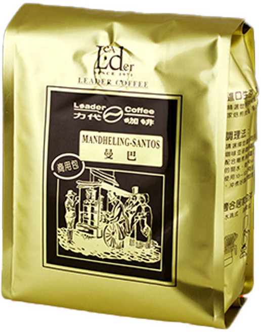 Leader Coffee 力代 曼巴咖啡豆 (Mandheling Santos), 400g, 1個, 全豆咖啡（未研磨）