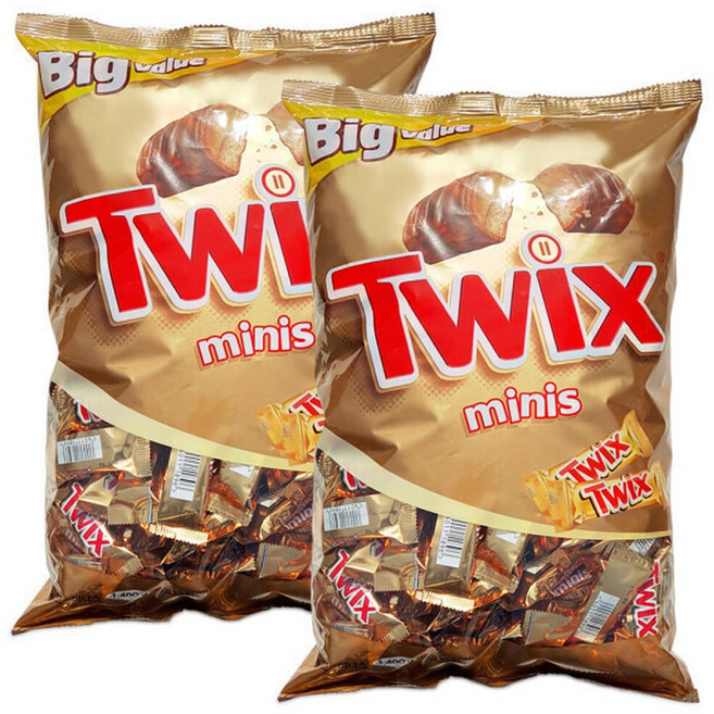 초콜릿 트윅스 미니스 1400g 2개, 1.4kg