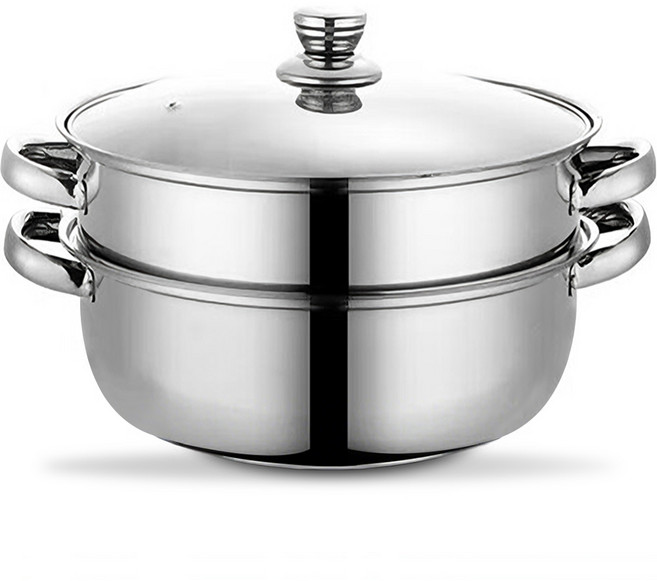 스텐 인덕션 범용 찜기 샤브샤브, 2개, 27.5cm