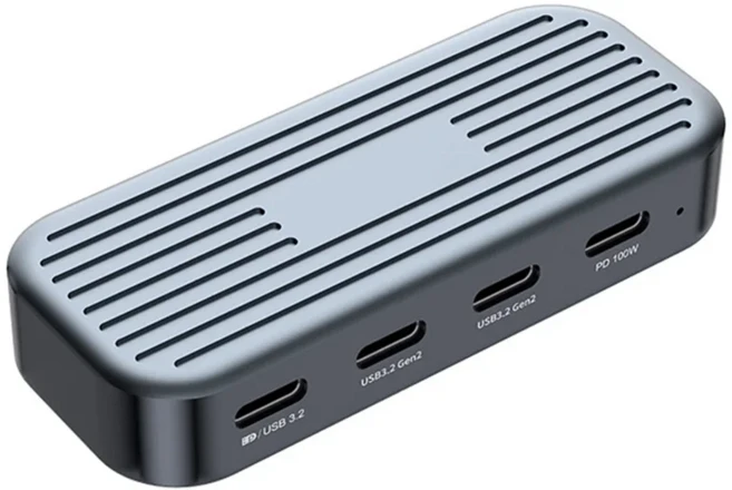 TA-USB3.2 Gen2 10Gbps USB-C 허브(4K/60Hz 비디오 출력 포함) 노트북용 PD100W 분배기 어댑터