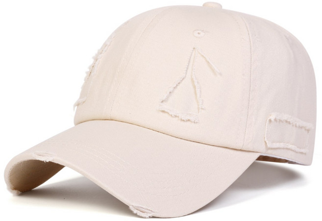 뜯어짐 빈티지 야구 모자 남여공용 스트릿 힙합 캡 찢어진 하드탑 볼캡