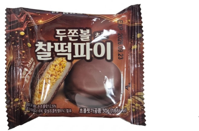 두쫀볼 초코 찰떡파이, 6개, 30g