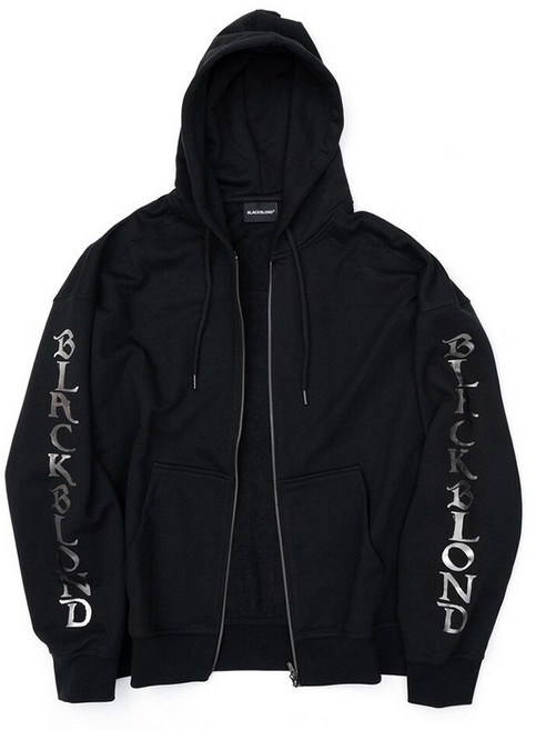 BBD Ancient Metal Logo Zip Up Hood Jacket (Black)