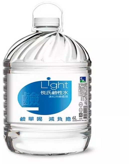 悅氏 鹼性水 6L, 2瓶