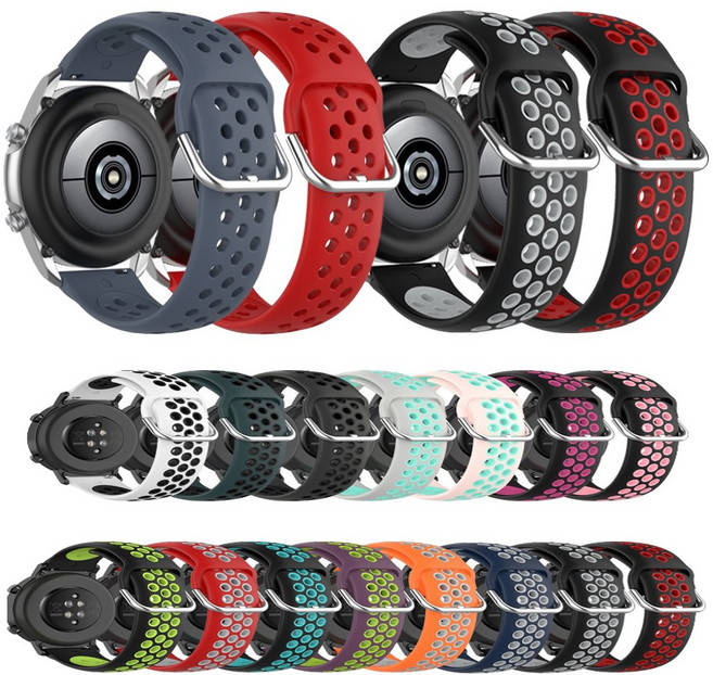 샤오미 어메이즈핏 GTR47mm GTR2 GTR3 GTR4 BIP6 빕6 밸런스2 액티브 맥스 스포츠시계줄 스트랩 밴드 시계줄, 1개, 홀스포츠 핑크
