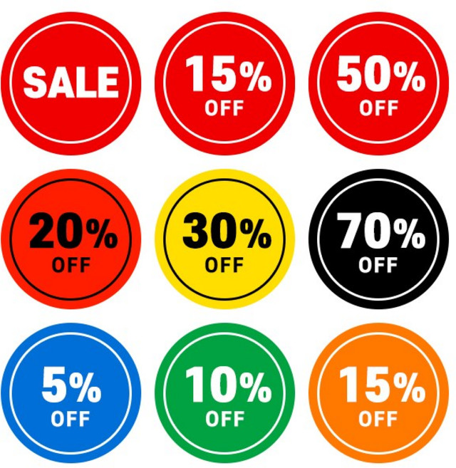 세일스티커 할인스티커 행사스티커 마트 편의점 백화점 정육 옷집 매장 주문제작 원형 S013, 50%, [1000매] 60mm, [B] 블루-화이트