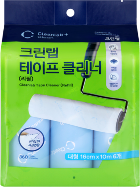 크린랩 테이프클리너 (대) 리필 (2입/6입), 1개