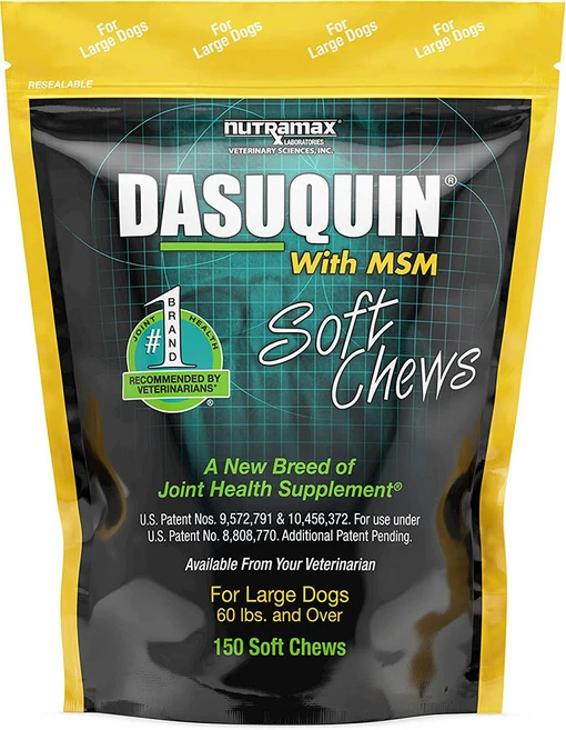 뉴트라맥스 Dasuquin 대형 강아지 MSM 식이유황 글루코사민 150츄어블, 150정, 뼈/관절강화, 1개 - 쿠팡