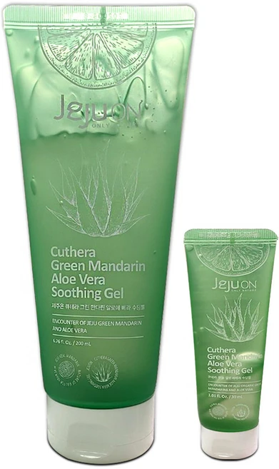 제주온 유기농 풋귤 알로에 베라 수딩젤 200ml+30ml 썬번 저자극 민감 피부 진정 [초록숲도깨비], 1개, 200ml - 쿠팡