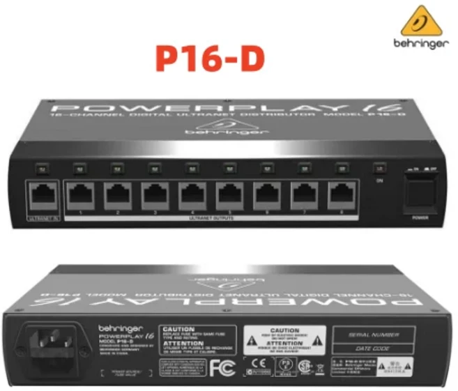 Behringer Powerplay P16-M 채널 디지털 개인 믹서 모듈 분배, 03 P16-D