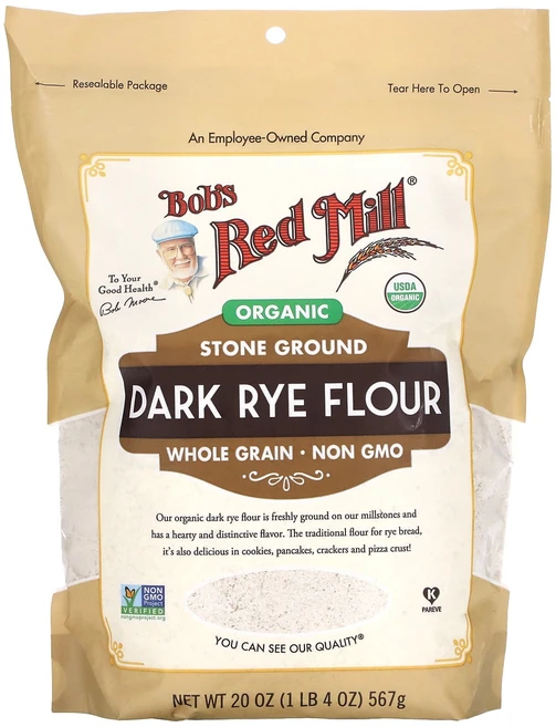 고급최고의영양제 Bob's Red Mill 유기농 다크 호밀가루 20 oz (567 g) 좋습니다 할인중, 567g, 1개 - 쿠팡