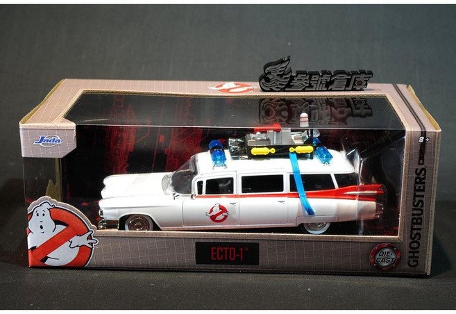 JADA 1:24 合金車 魔鬼剋星 Ecto1 抓鬼車 JD99731, 1個, 好盒