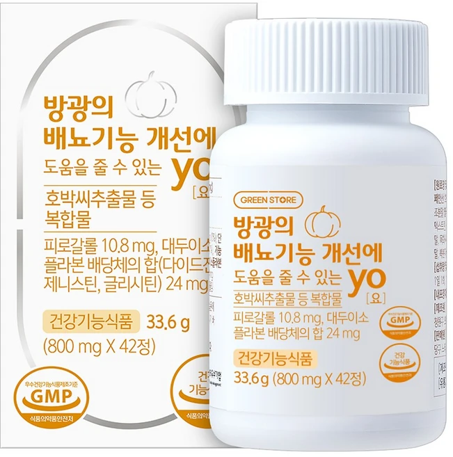 그린스토어 방광의 배뇨기능 개선에 도움을 줄 수 있는 YO 요, 42정, 1개 - 쿠팡