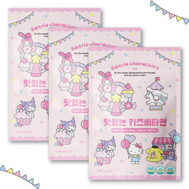 아텍스 맛있는 키즈비타민, 40정, 3개