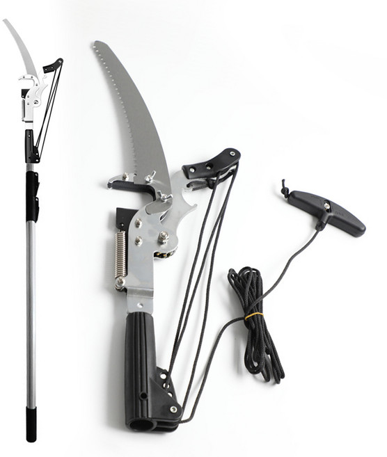 로프식 고지톱 전지톱 고지가위 장대톱 장대 전정 전지 가위 3m 4.5m, 1개