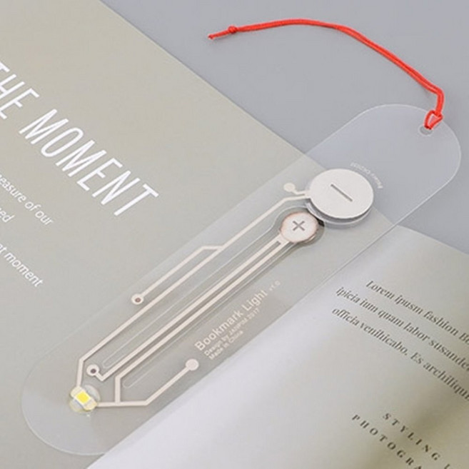 HY 휴대용 독서등 겸용 북마크 책갈피 북라이트 책갈피독서등 공부등