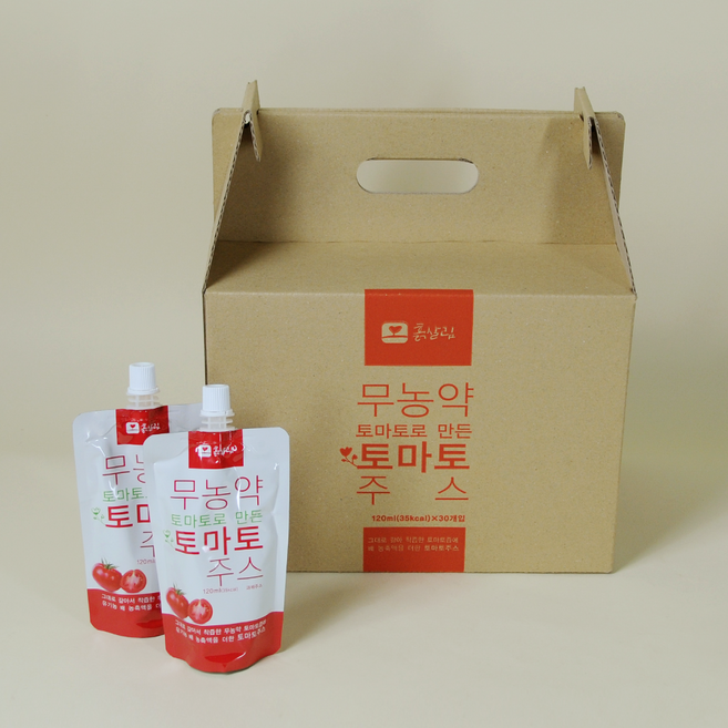 흙살림 토마토주스, 30개, 120ml