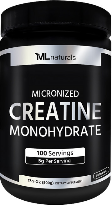 [미국빠른직구] 신제품 마이라이프 내추럴스 마이크로나이즈드 크레아틴 모노하이드레이트 (분말), 500g, 1개