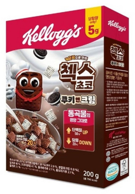 첵스초코 쿠키앤크림 시리얼, 200g, 2개