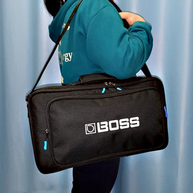 멀티 이펙터 가방 기타 숄더 백 GT100 RP500 line6 PODX3 boss 긱백 배낭 케이스 스몰 블랙 45x24x8.5 버전, 스몰 블랙 버전  45x24x8.5, 1개