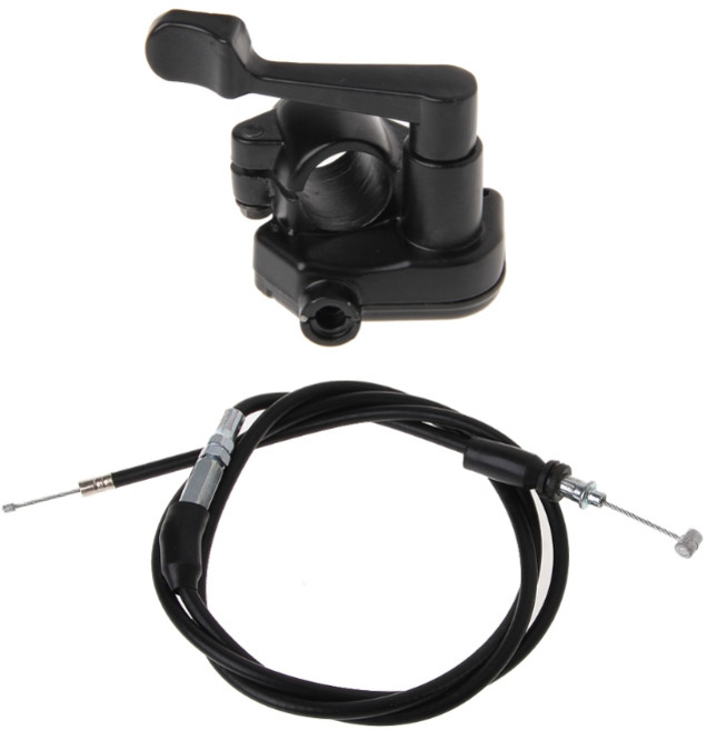 케이블이 포함된 오프로드 오토바이 ATV 엄지 알루미늄 스로틀 컨트롤러 1세트, 1개