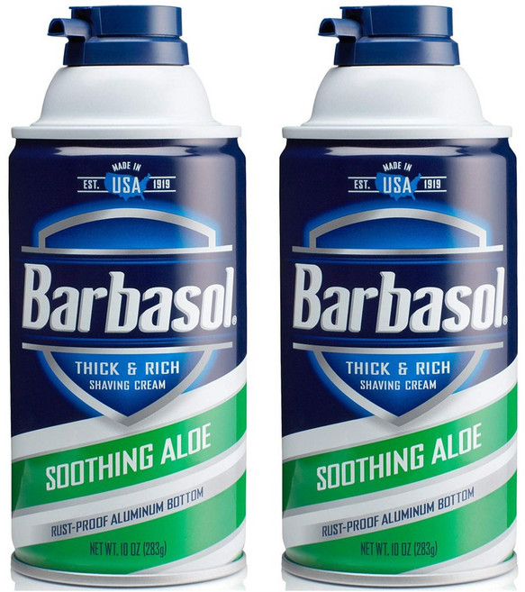 바바솔 Barbasol 민감성 피부용 저자극 쉐이빙크림, 2개, 283g
