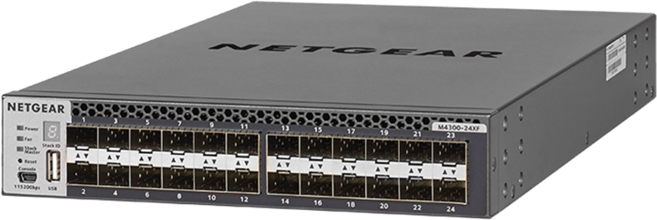 NETGEAR XSM4324FS 24xSFP+ 2x10G공유 L2광스위치허브, 1개